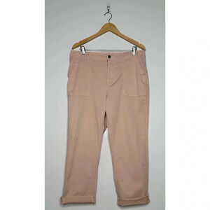 Pilcro Anthropologie Light Pink Rolled Hem Chino Pants Size 32